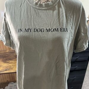 Dog Mom Era T-Shirt - Olive Green